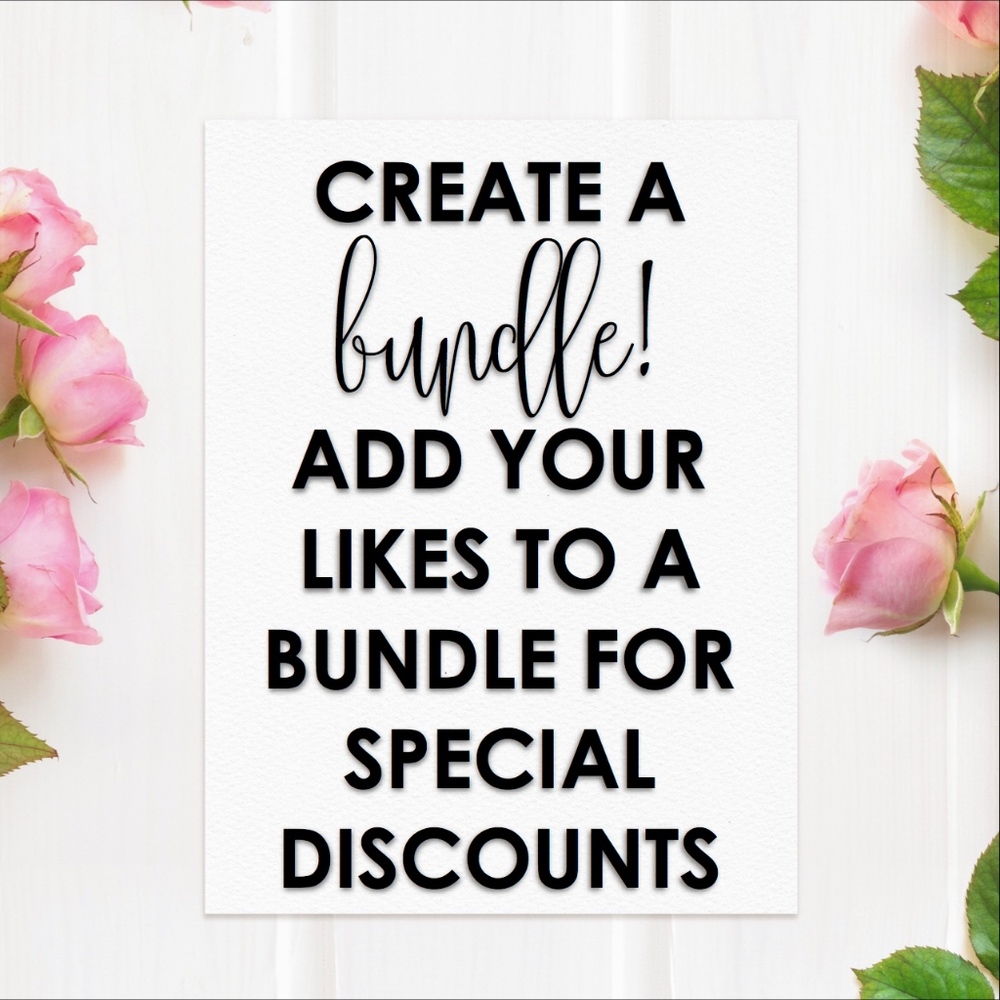 Create a bundle for a discount!